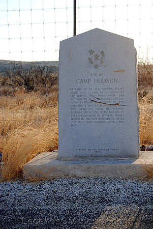 Val Verde County, TX - Camp Hudson Marker at Bakers Crossing