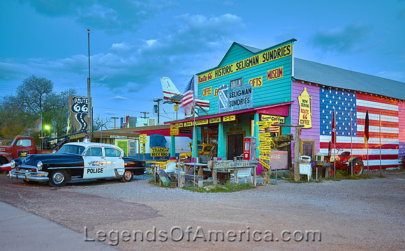 Seligman, AZ - Sundries at Dusk