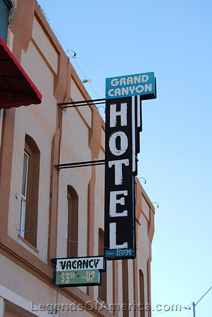 Williams, AZ - Grand Canyon Hotel Sign