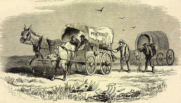 Pike's Peaker Crossing the Plains