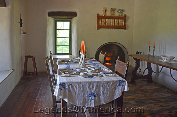 Alcalde, NM - Los Luceros Main House Dining Room