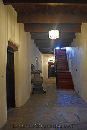 Alcalde, NM - Los Luceros Main House Entry