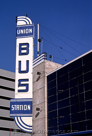 Oklahoma City, OK - Union Bus Station Sign, 1993