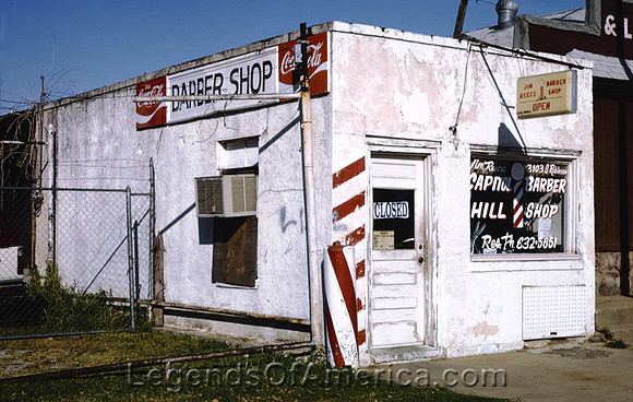 Oklahoma City, OK - Jim Reece Capitol Hill Barber Shop, 1993.