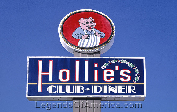 Oklahoma City, OK - Hollie's Club Diner Sign, 1979