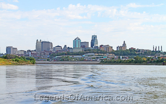 Kansas City, MO - Skyline From Missouri River