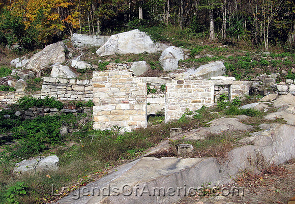 New River Gorge, WV - Building ruins at Nuttallburg