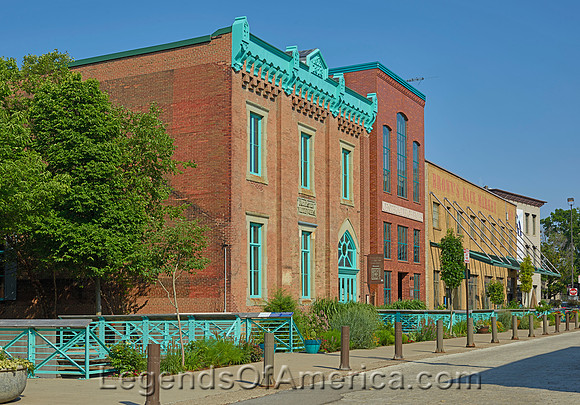 Rochester, NY - Onetime factory block High Falls neighborhood