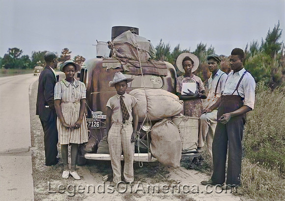 Florida - Migrants on their way to New Jersey
