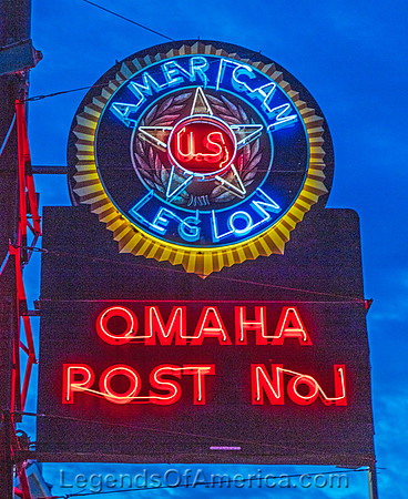 Omaha, NE - American Legion Sign