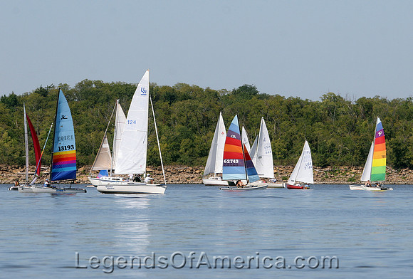 Perry Lake, KS - Sailboats
