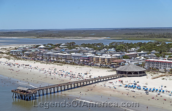 Tybee Island, GA - Aerial View