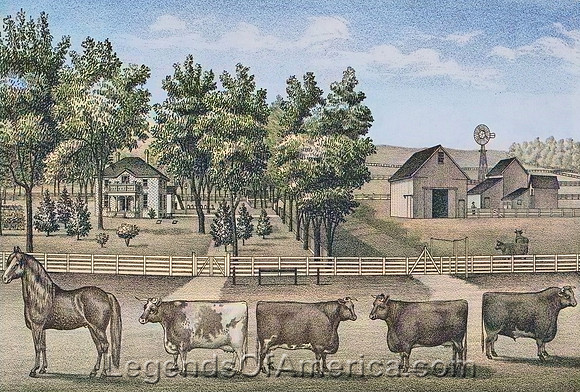 Gardner, KS - Ellis Stock Farm, 1874.