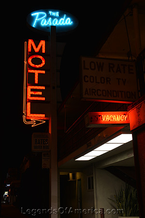 Pasadena, CA - Pasada Motel Sign