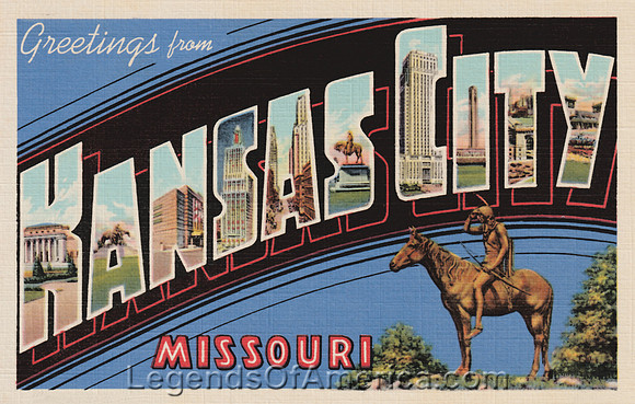 Kansas City, MO - Large Letter Postcard - 2