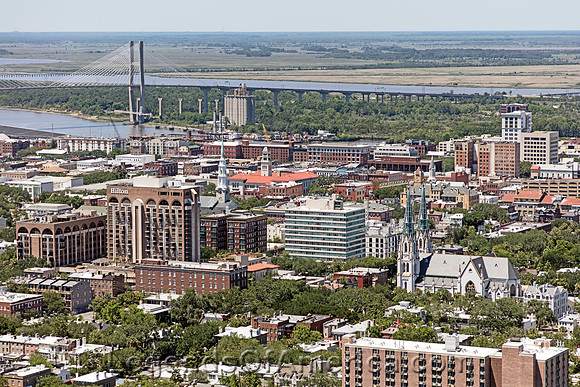 Savannah,  GA - Aerial View