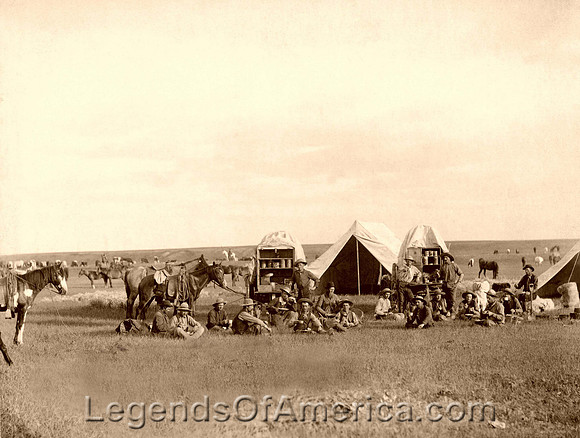 Belle Fourche, SD - Mess Time, 1887.