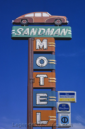 Reno, NV - Sandman Motel Sign, 1980