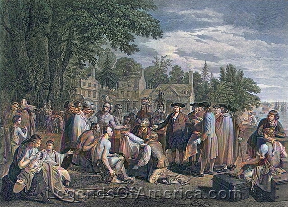 Philadelphia, PA - William Penn's treaty with the Indians, 1681