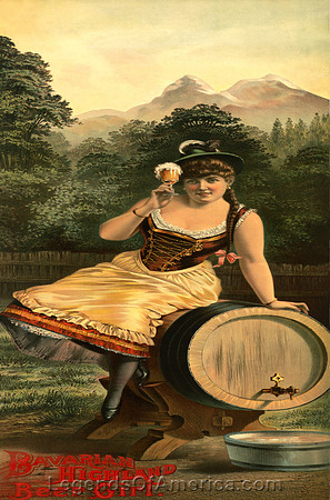 Bavarian Highland Beer Girl, 1886