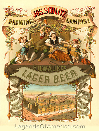 Joseph Schlitz Lager Beer, 1878