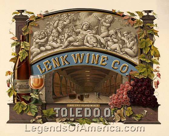 Toledo, OH - Lenk Wine Co, 1878
