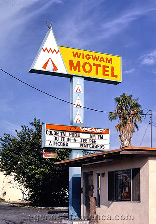 Rialto, CA - Wigwam Village Motel, 1991