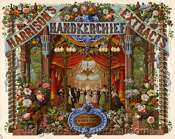 Harrison's Handkerchief Extracts, 1854
