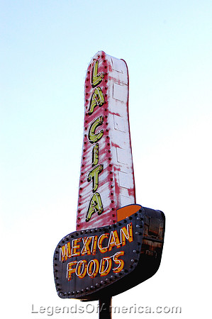 Tucumcari, NM - La Cita Restaurant Sign