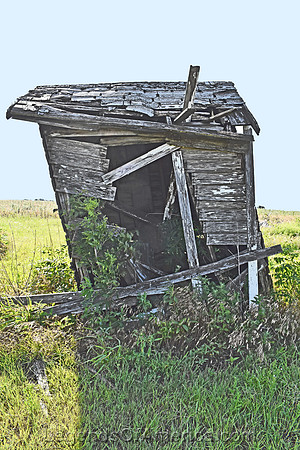 Caldwell, KS - Country School Museum Spring Creek School Outhouse