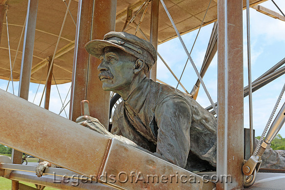 Wright Brothers Memorial, NC - Orville Sculpture