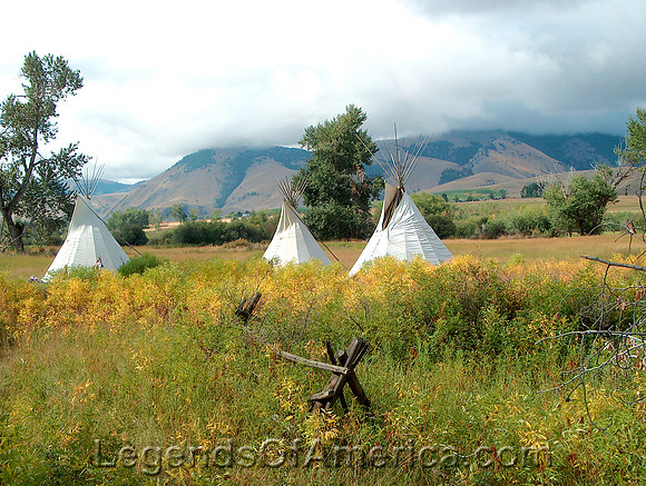 Lewis & Clark Trail, ID - Reenactment on Lemhi River - 2