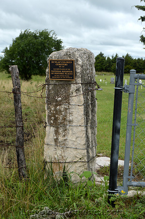 Dunlap, KS - African American Cemetery Marker