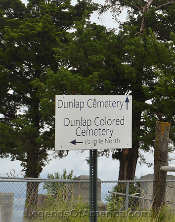 Dunlap, KS - Cemeteries Sign
