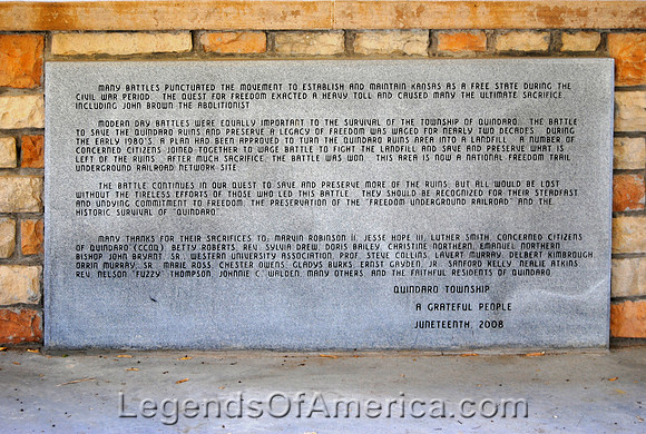 Kansas City, KS - Quindaro Memorial