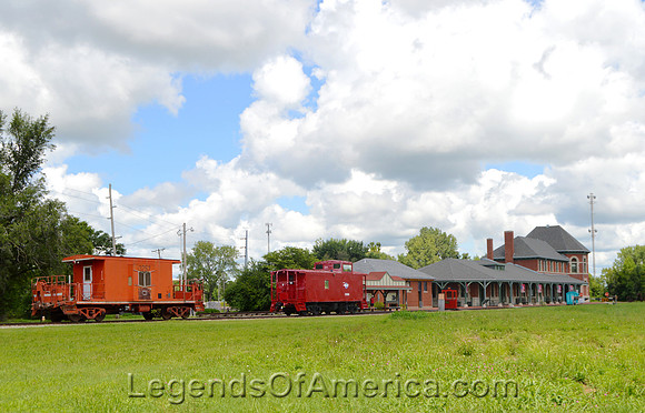 Sedalia, MO - Katy Depot & Boxcars
