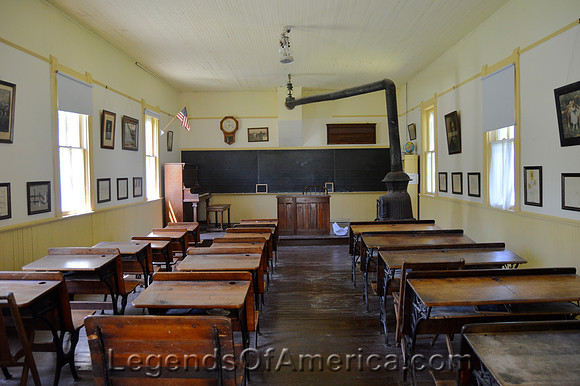 Lindsborg, KS - Mill Museum West Kentuck School Interior