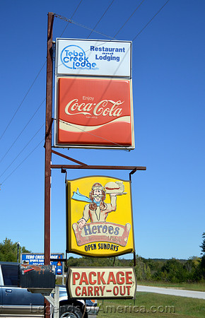 Leesville, MO - Tebo Creek Lodge Sign