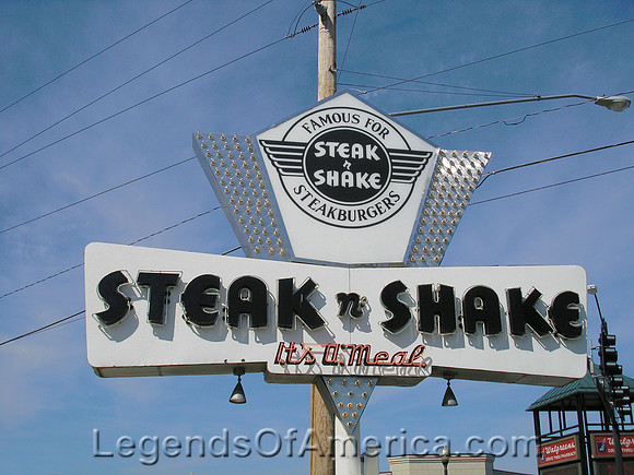 Springfield, MO - Steak n Shake Sign