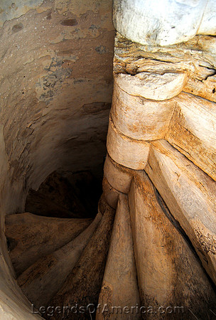 San Antonio, TX - Mission San Jose - Spiral Staircase