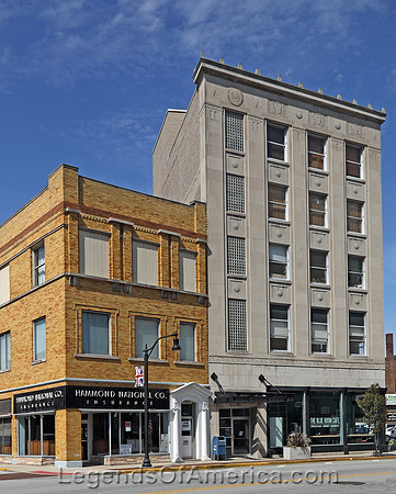 Gary, IN - Downtown Business Buildings