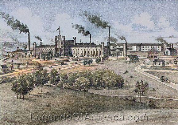 LeavenworthKansas State PenitentiaryLHEverts&Co1887_color