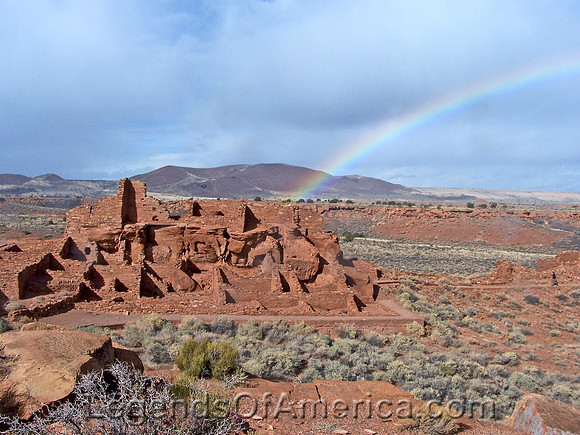 Wupatki National Monument, AZ - Pueblo Rainbow