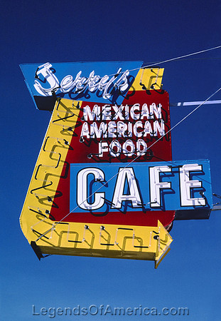 Gallup, NM - Jerry's Cafe Sign, 1987
