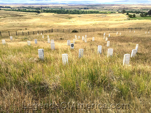 Little Bighorn Battlefield, MT - 7th Calvalry Markers