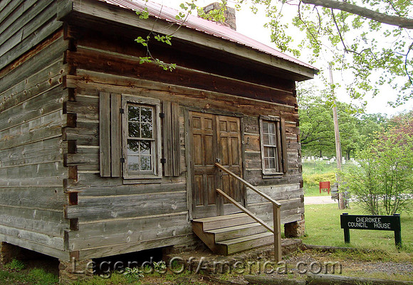 Tahlonteeskee, OK - Cherokee Council House