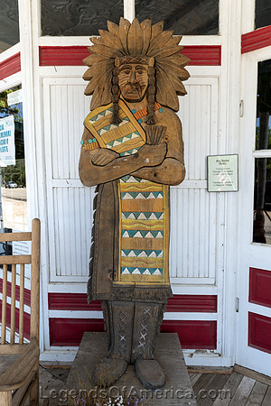 Johnson City, TX - Old Hye Store Wooden Indian