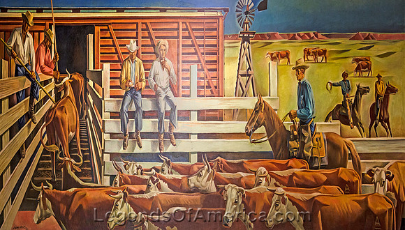 Amarillo, TX - Cattle Mural