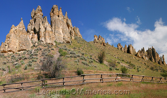 Lewis & Clark Trail, ID - Pyramids at Tower Creek