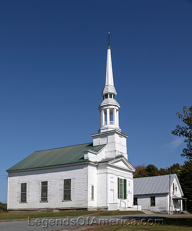 Lunenburg, NH - Church and 1849 Town Hall